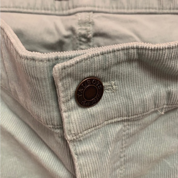 Talbots New without tag light blue corduroy boyfriend relaxed pants 10 petite - Picture 1 of 7